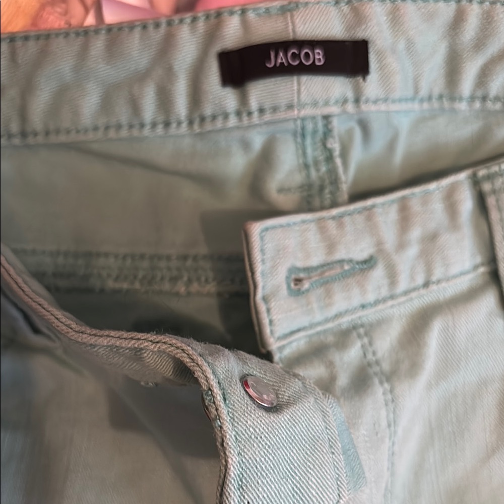 Jacob Aqua Casual Trousers